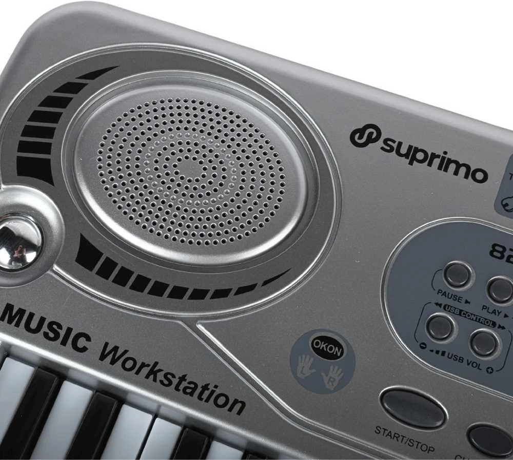 SUPRIMO 824 USB – klaviatūra su mikrofonu, skirta mokytis groti, skirta vaikams