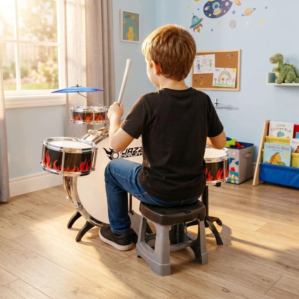 SUPRIMO K-DRUMS 2 duża perkusja vaikams su 6 bęb