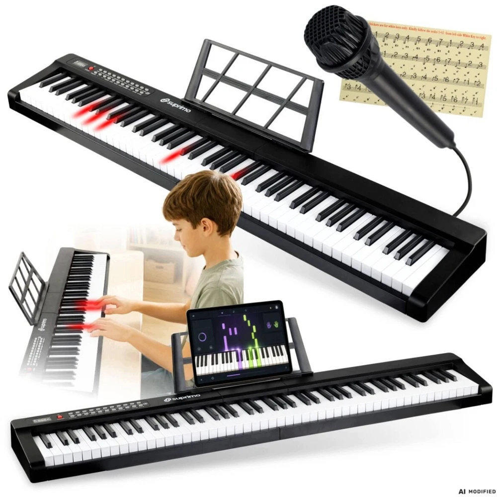 SUPRIMO P-881 BK skaitmeninis pianinas nešiojamas juodas