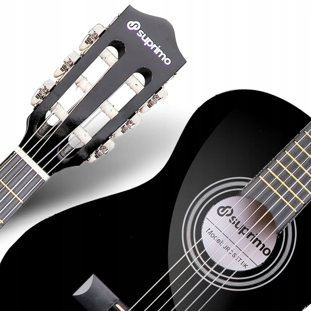 Carruzzo SUPRIMO JRC SET BK klasikinė gitara 1/4 juodo do