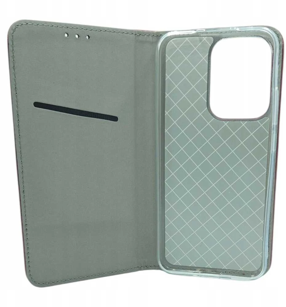 Dėklas Oem Flip case for Oppo Reno 13 5G Smart Magneto burgundy