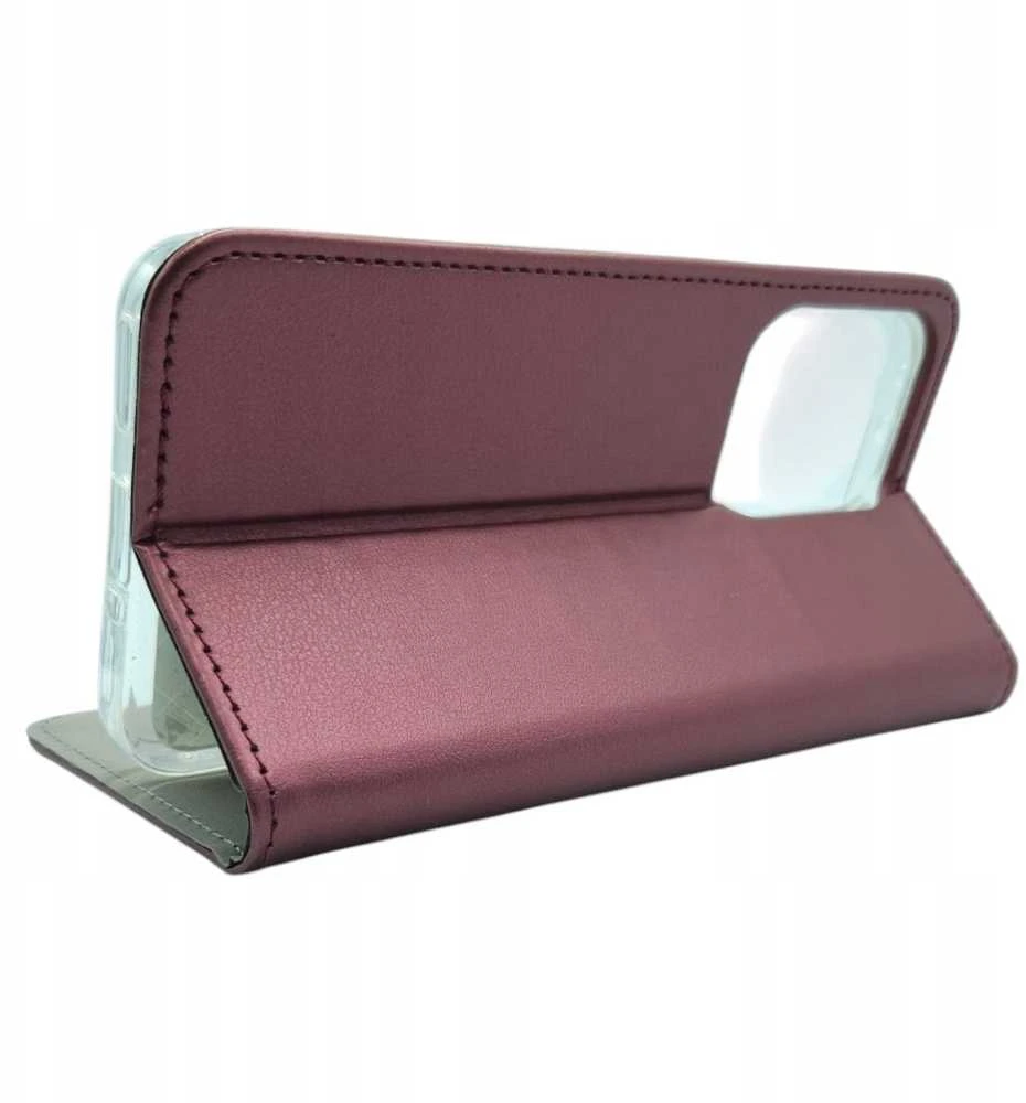 Dėklas Oem Flip case for Oppo Reno 13 5G Smart Magneto burgundy