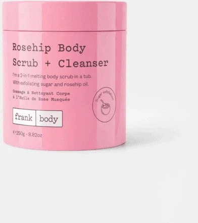 Frank Body Rosehip Exfoliating Valiklis, 250 ml