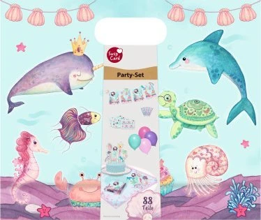Susy Card Susy kortelė SUSYCARD vakarėlio krepšys Mermaid rinkinys mažas 88 vnt