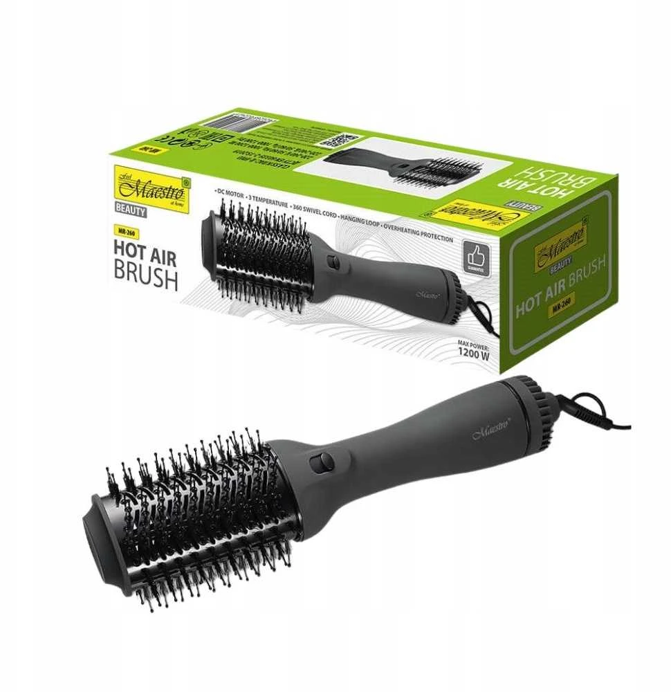 Plaukų džiovintuvas-brush 1200W MAESTRO MR-260