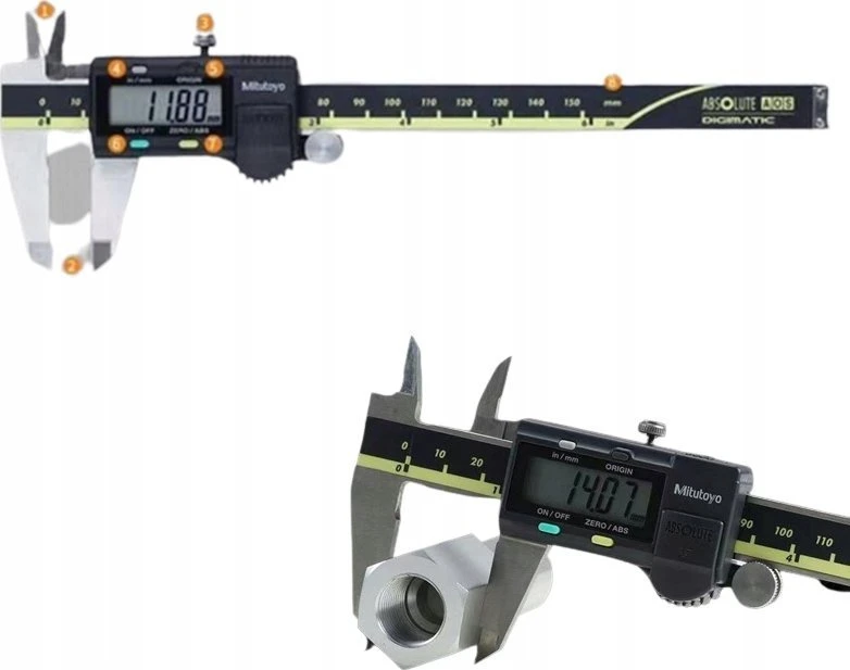 SUWMIARKA 150 CYFR. IP67 1.5V/ABS/SQ suportas, atsparus aušinimo skysčiui