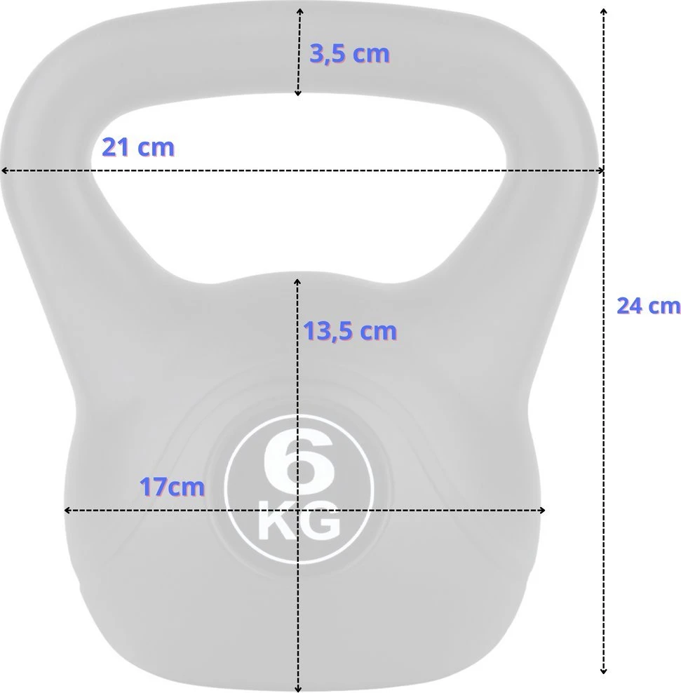 Kettlebell Funfit guminis 6kg