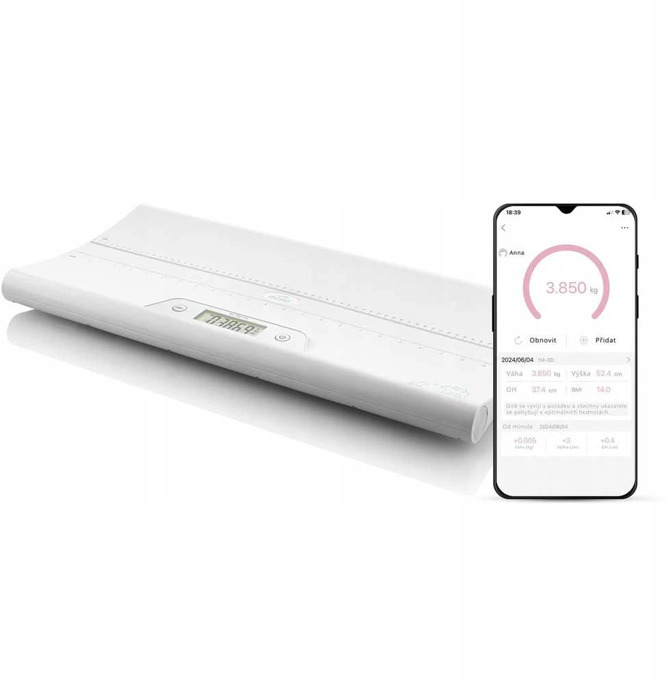 ETA kūdikių svarstyklės | ETA730690000 MIMI | Maksimalus svoris (talpa) 20 kg | Tikslumas 5 g | Baltas