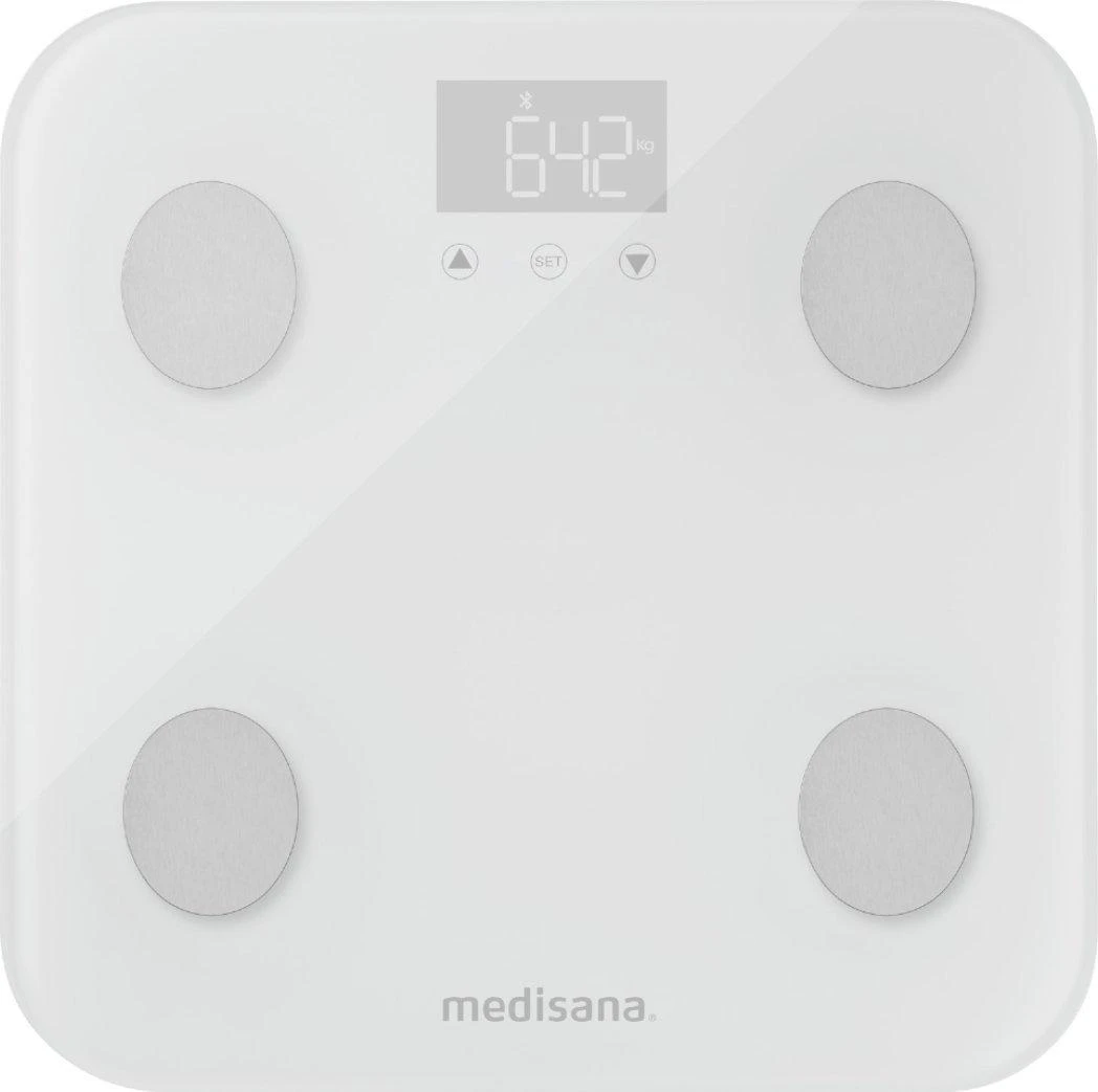 Medisana BS 600 Connect WiFi kūno analizės svarstyklės (baltas)
