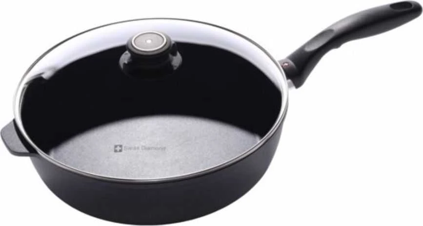 Indukcinė keptuvė SWISS DIAMOND SDXD6728ic su dangčiu D28cm