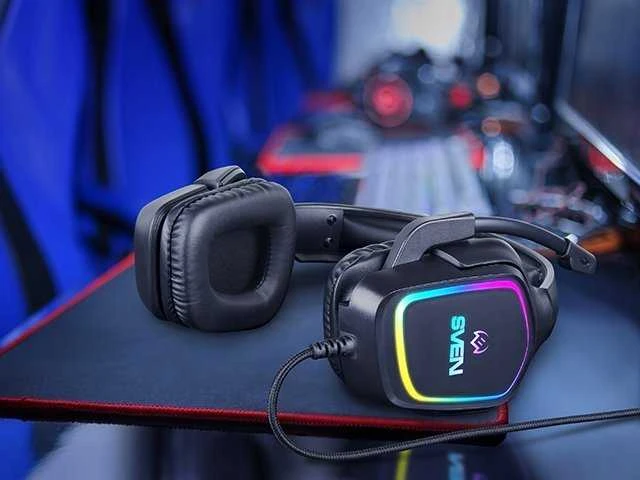 Sven Žaidimų ausinės su mikrofonu AP-U750MV, juodas (USB, RGB)