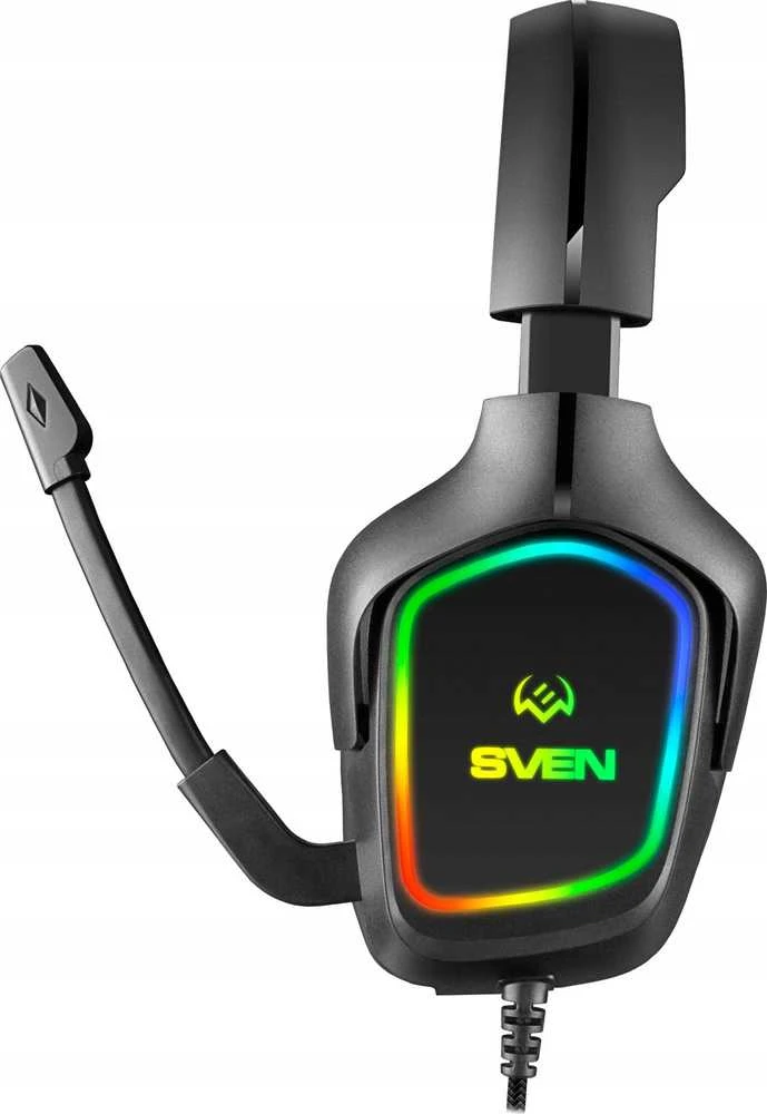 Sven Žaidimų ausinės su mikrofonu AP-U750MV, juodas (USB, RGB)