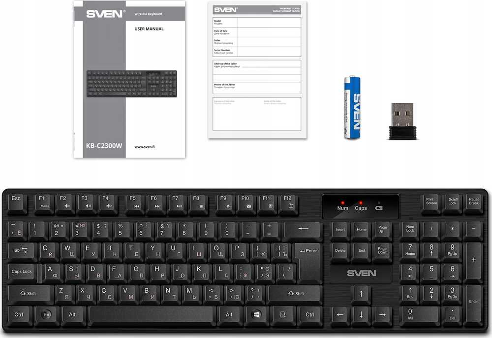 SVEN KB-C2300W klaviatūra