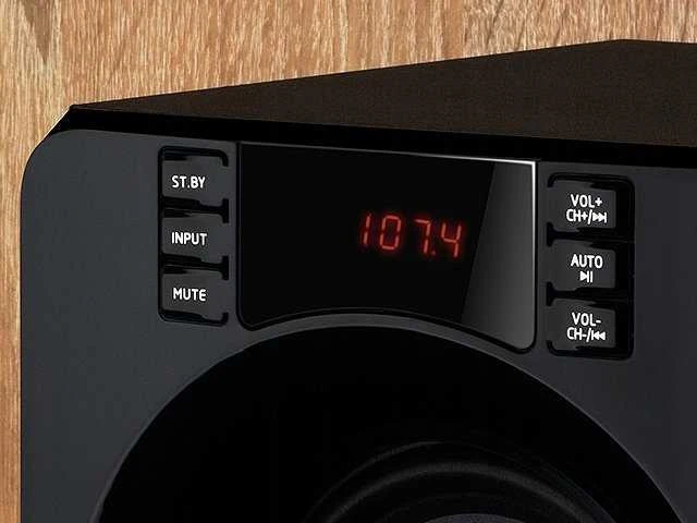 Kompiuterio kolonėlės 2.1 kolonėlės SVEN MS-312, juodas, Bluetooth, FM, USB, Ekranas, RC blokas, galia 20W+2x10W (RMS)