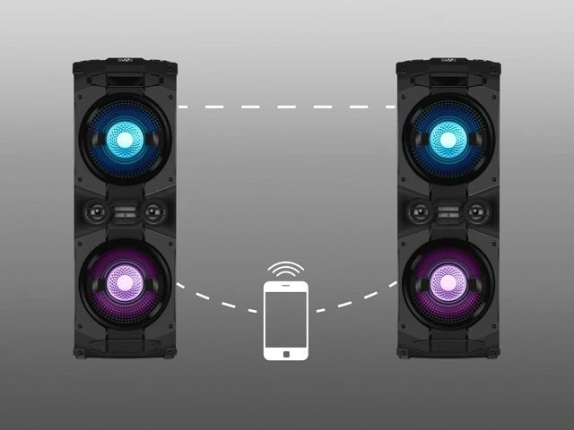 Garsiakalbis SVEN PS-1500, juodas (500W, Bluetooth, FM, USB, LED ekranas, kintamosios srovės maitinimas)