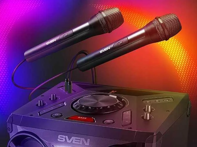 Garsiakalbis SVEN PS-1900, juodas (1000W, TWS, Bluetooth, FM, USB, LED ekranas, kintamoji srovė)