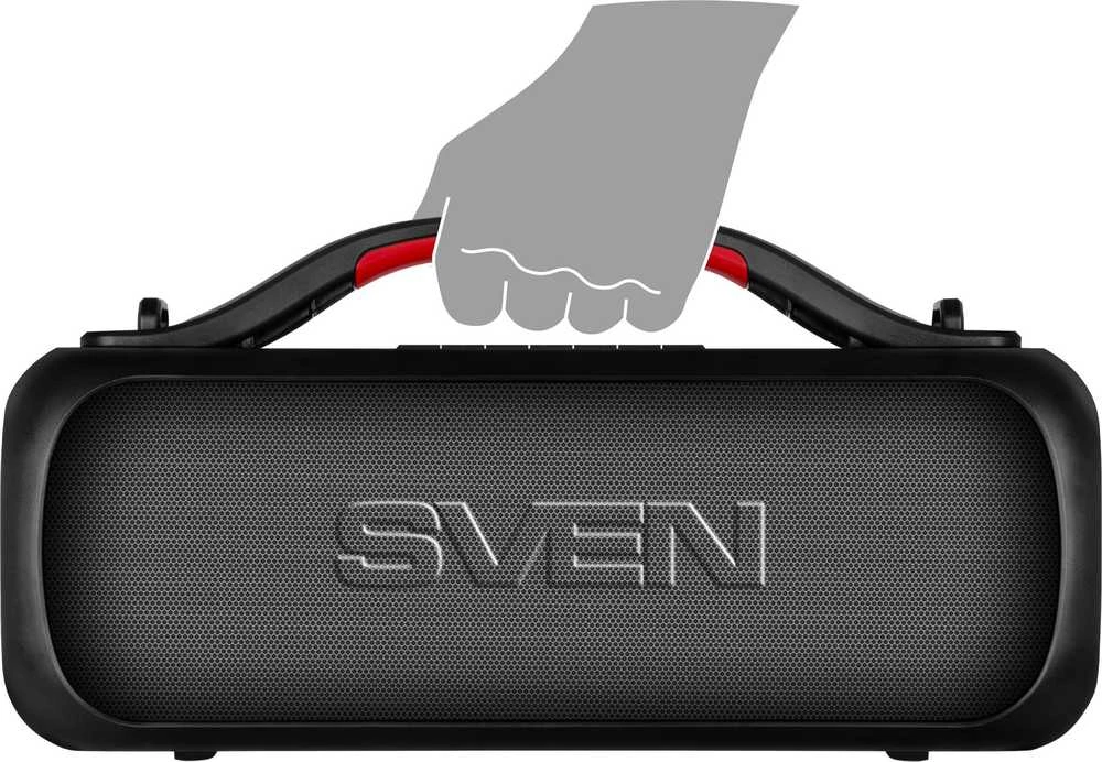 Garsiakalbiai SVEN PS-360, 24W atsparūs vandeniui, Bluetooth (juoda)