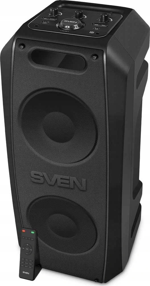 Garsiakalbis SVEN PS-740, juodas (100W, TWS, Bluetooth, FM, USB, Micro SD, LED ekranas, 4400mA*h)