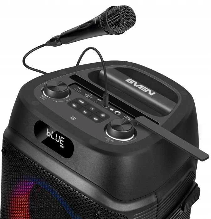 SVEN PS-850 (100 W, TWS, Bluetooth, FM, USB, Micro SD, LED ekranas, 8000 mAh)