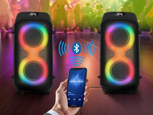SVEN PS-850 (100 W, TWS, Bluetooth, FM, USB, Micro SD, LED ekranas, 8000 mAh)