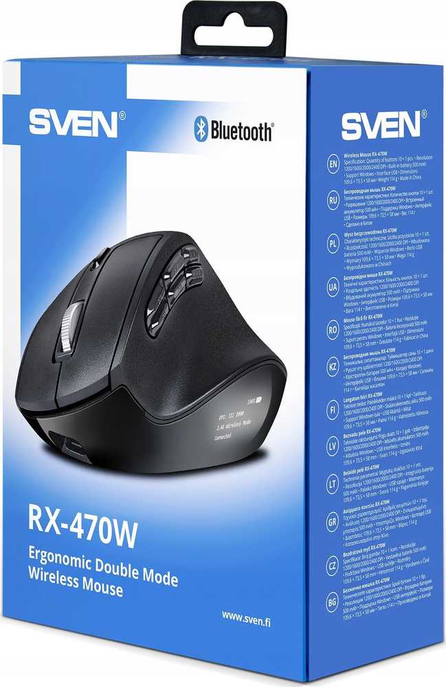SVEN RX-470W Juodas pelė komputerowa