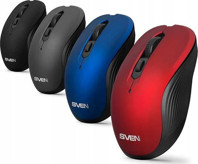 Sven Belaidė pelė RX-560SW juodas (silent bt. 5+1bt. 800-1600DPI, Soft Touch, blister)