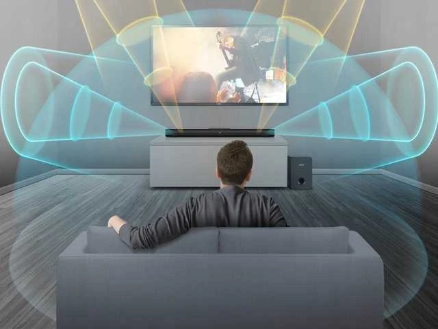 Kompiuterio kolonėlės „Sven“ garso juosta SB-2150A, juoda (180 W, USB, HDMI, ekranas, nuotolinio valdymo pultas, optinis, „Bluetooth“, belaidis žemųjų dažnių garsiakalbis), SV-019556
