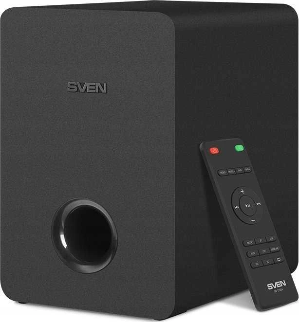 Kompiuterio kolonėlės „Sven“ garso juosta SB-2150A, juoda (180 W, USB, HDMI, ekranas, nuotolinio valdymo pultas, optinis, „Bluetooth“, belaidis žemųjų dažnių garsiakalbis), SV-019556