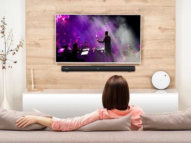 Namų kino sistema Sven garso juosta SB-2200D, juoda (300 W, „DolbyDigital“, „Bluetooth“, HDMI, nuotolinio valdymo pultas, optinis, USB, ekranas, belaidis žemųjų dažnių garsiakalbis)
