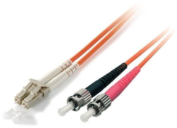 Equip Patch cord LC - ST Singlemode Duplex OS2, 1m, geltona (254231)