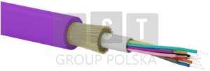 Šviesolaidinis kabelis OM4 B2ca U-DQ(ZN)BH universalus antipirenas "FireHardy" MM 12G 50/125 LSOH ALANTEC