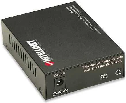 Intellinet 506502 tinklo medijos keitiklis 100 Mbit/ai 1310 nm Keli režimai Juoda