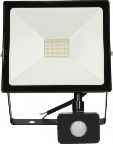 Orno ALLED 30W LED prožektorius su PIR, 2400lm, IP44, 4000K, aliuminis + stiklas