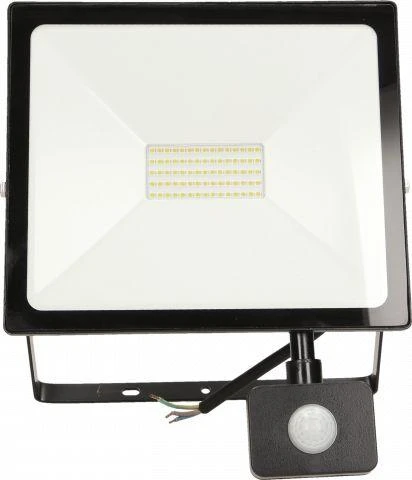 Orno ALLED 50W LED prožektorius su PIR, 4000lm, IP44, 4000K, aliuminis + stiklas