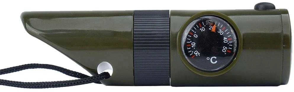 Mil-Tec Survival švilpukas 6 in 1 Olive
