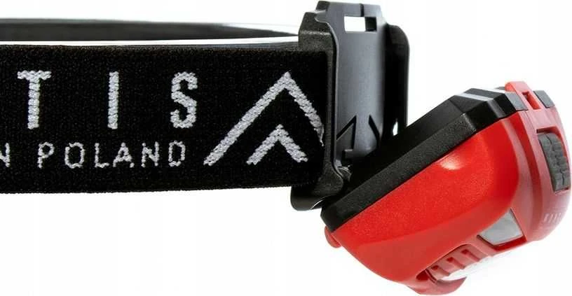Montis Bateryjna latarka nagłowna su sensorem MT002 Raudona, Juodas Headband prožektorius LED