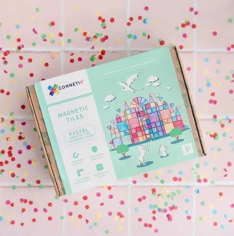 Connetix Pastelinis Kūrybiškumo rinkinys 120 dalių