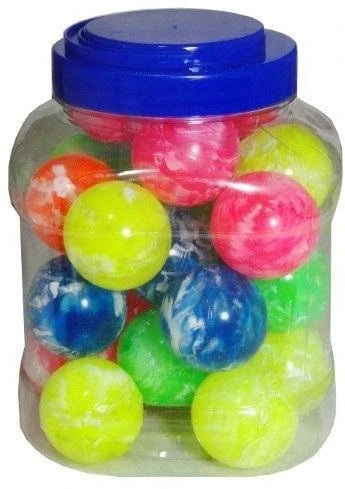 Swede Guminis kamuoliukas 4,5 cm 26 vnt. stiklainyje