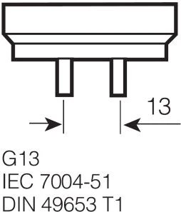 Osram 58W lempa LUMILUX T8, G13, 2700K, 1514,2mm
