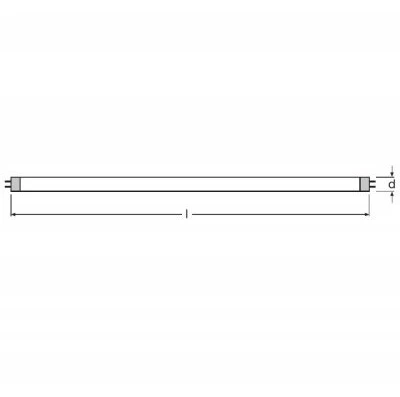 Osram 8W lempa Basic T5 trumpa, G5, 6500K, 302,5 mm