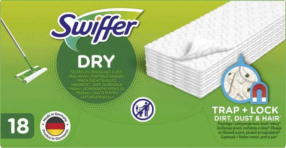Swiffer Sweeper sausos šluostės, papildymas 18vnt