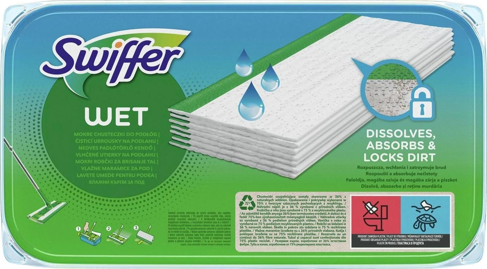 Swiffer Sweeper šlapios šluostės, papildymas 10vnt