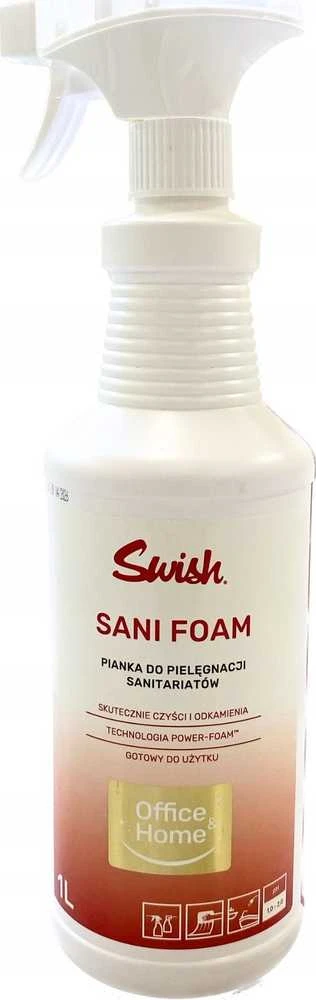 Swish Swish Sani Foam - paruoštos naudoti valymo putos sanitariniams paviršiams ir įrangai