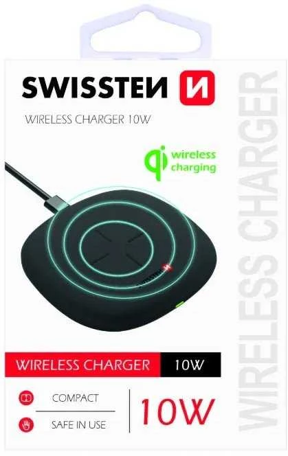 Swissten 10 W belaidis įkroviklis su USB-C 1,5 m laidu