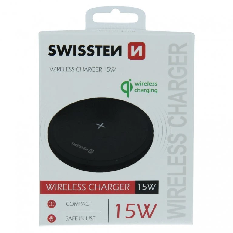 Swissten 15W belaidis įkroviklis su USB-C 1,5 m laidu