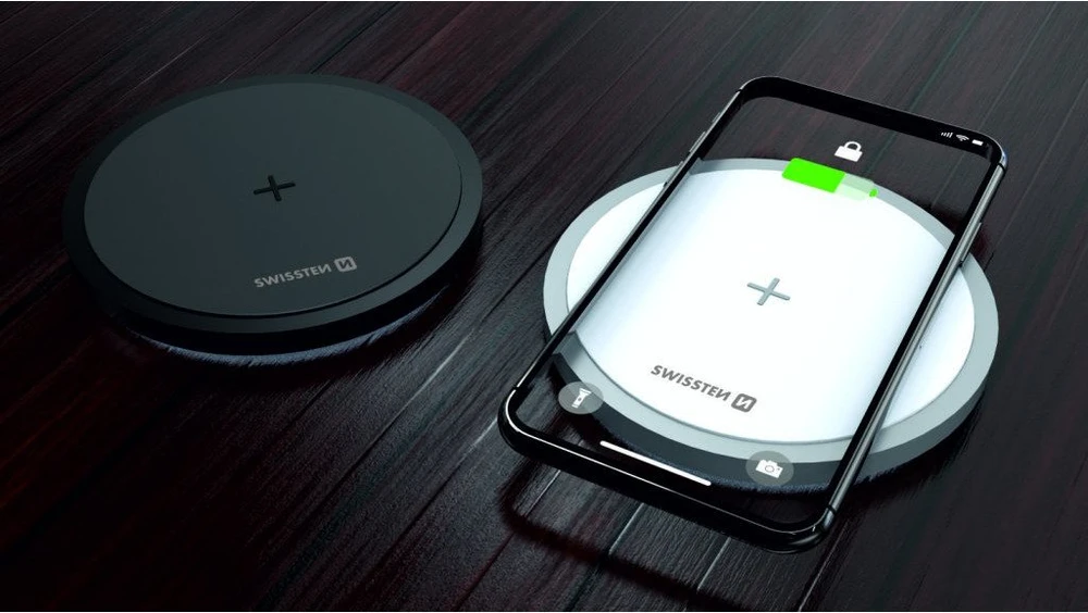 Swissten 15W belaidis įkroviklis su USB-C 1,5 m laidu