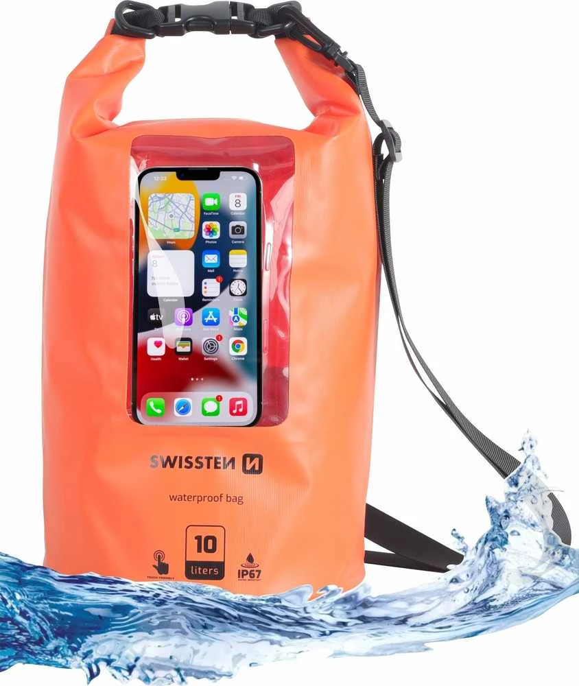 Dėklas Swissten Atsparus vandeniui Universal Phone Case 10L