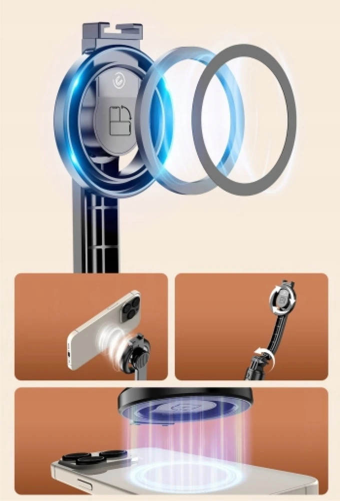 „Swissten Bluetooth“ asmenukių lazdelės trikojis (suderinamas su „MagSafe“)