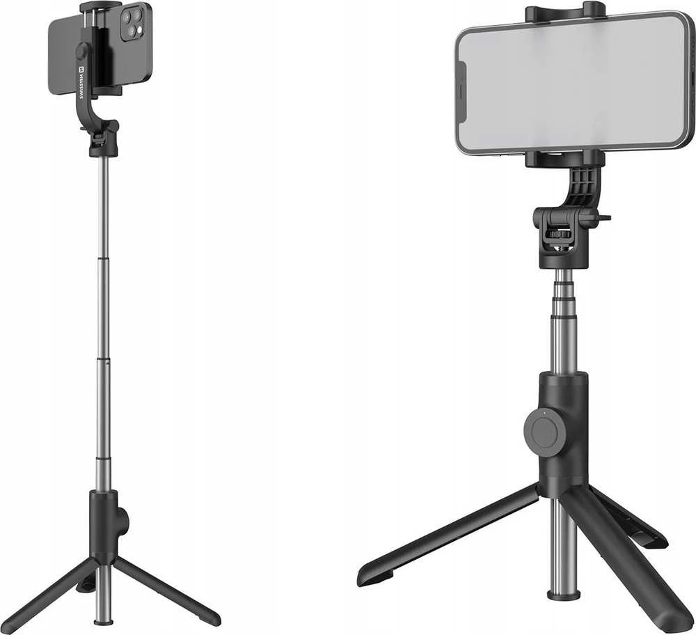 Swissten „Bluetooth“ „selfie Stick“ aliuminio trikojis Pro