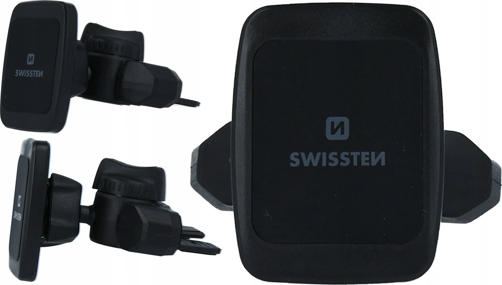 Swissten S-Grip S3-CD1 universalus automobilinis, Juodos spalvos